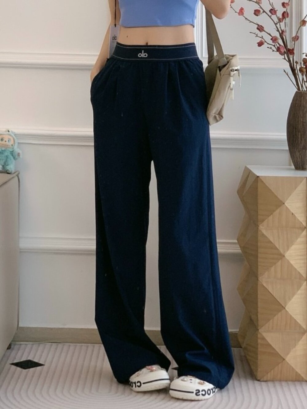 NWT 🔷 Navy Blue ALO Yoga Suit Up Trouser(Regular) Casual | Sporty Pants 🤩